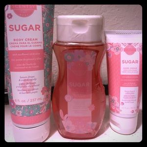Scentsy lotion, body wash, and cream.